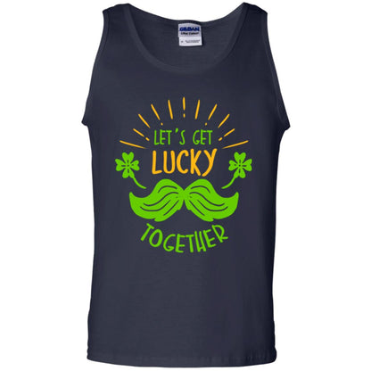 Saint Patrick's Day T-shirt Let's Get Lucky Together Navy