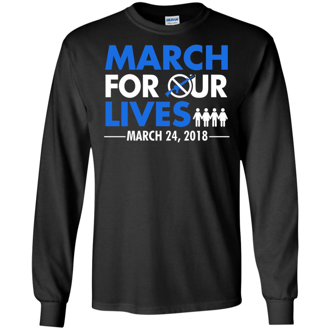 March For Our Lives March 24 2018 Gun Control T-shirt Black