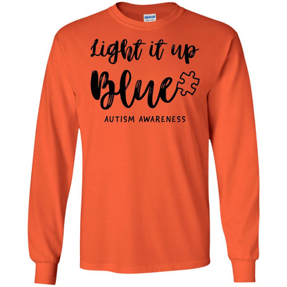 Autism Awareness Shirts Light It Up Blue Orange