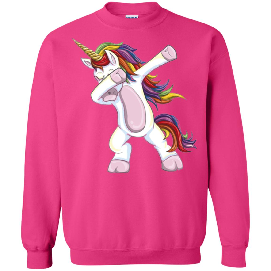 Dabbing Unicorn T-shirt Heliconia