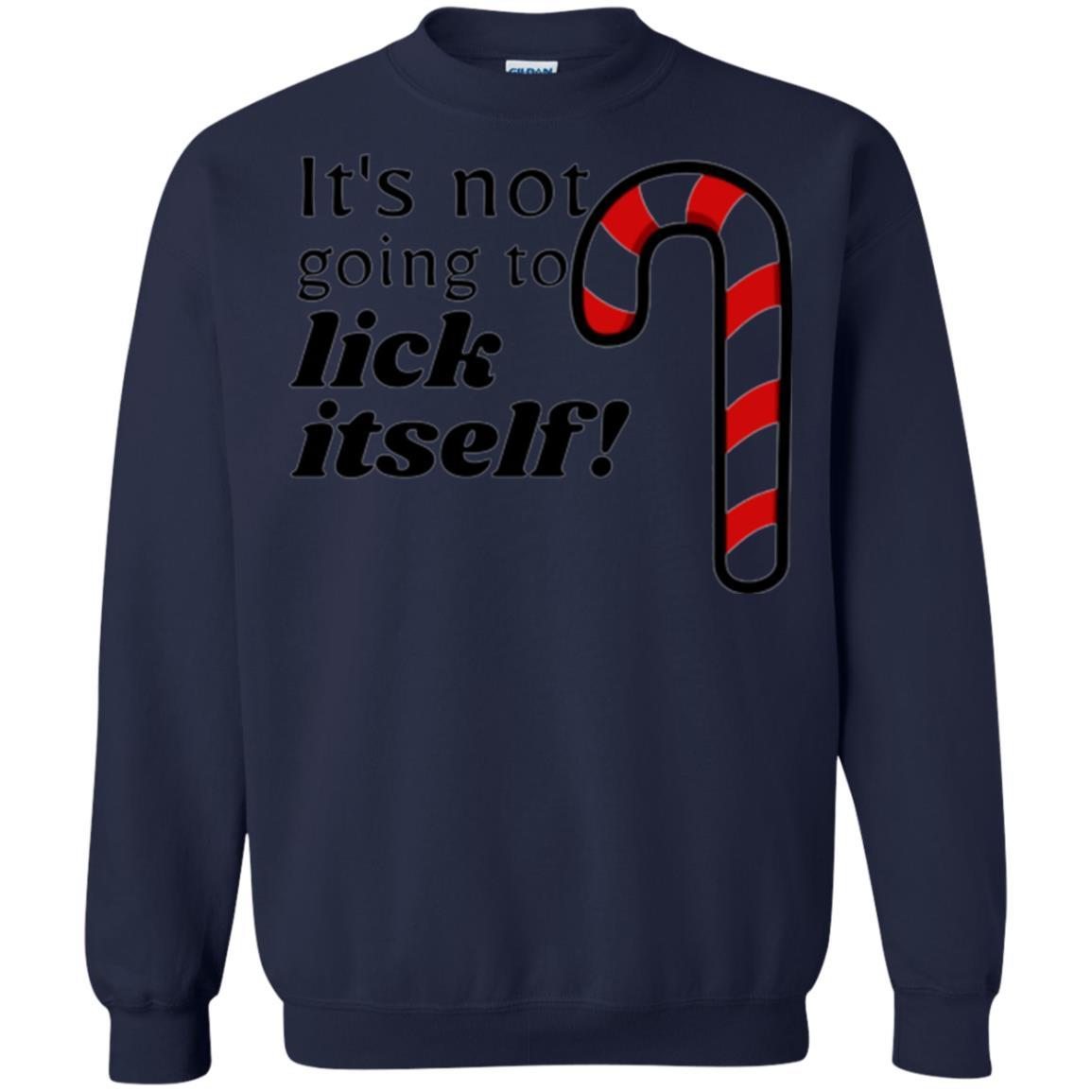 Christmas T-shirt It_s Not Going To Lick Itself Navy
