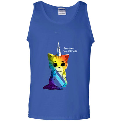 Cat Lovers T-shirt Caticorn Rainbow Trust Me I_m A Unicorn Royal