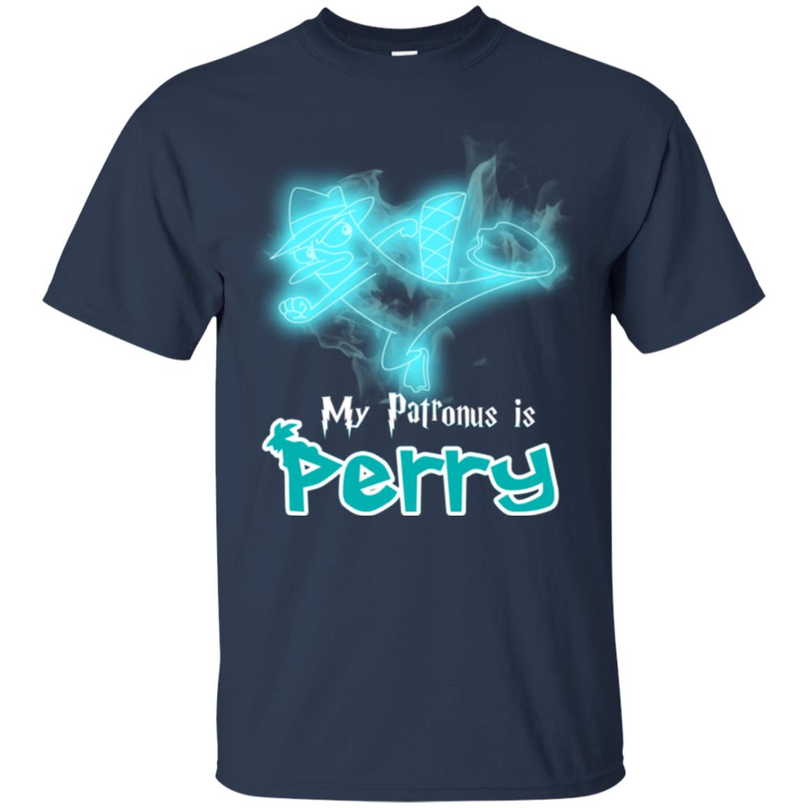 My Patronus Is Perry Hary Potter Fan T-shirt Navy