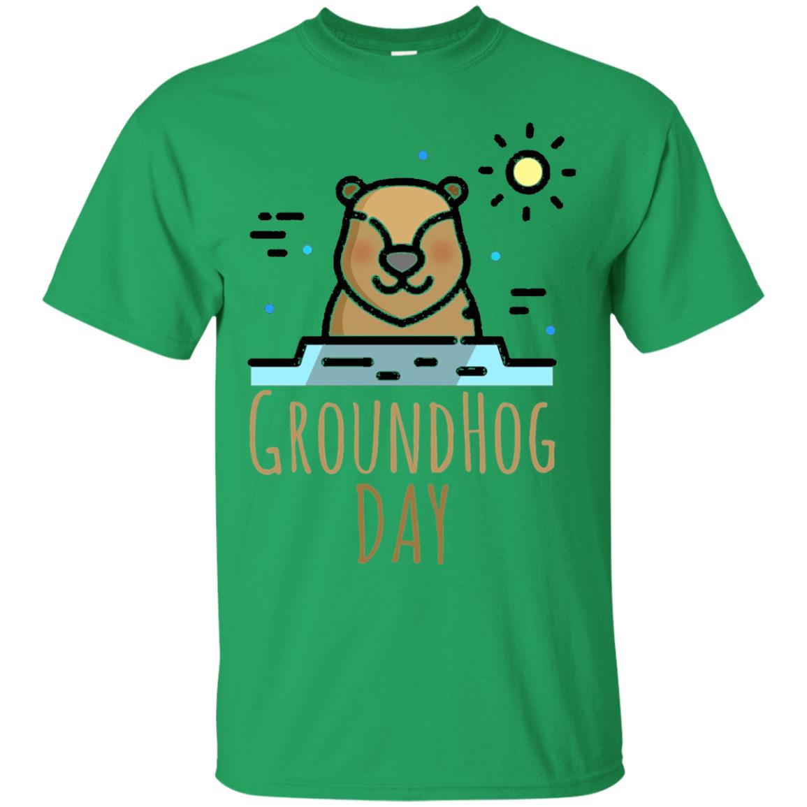 Happy Groundhog Day T-shirt Feb 2nd Irish Green
