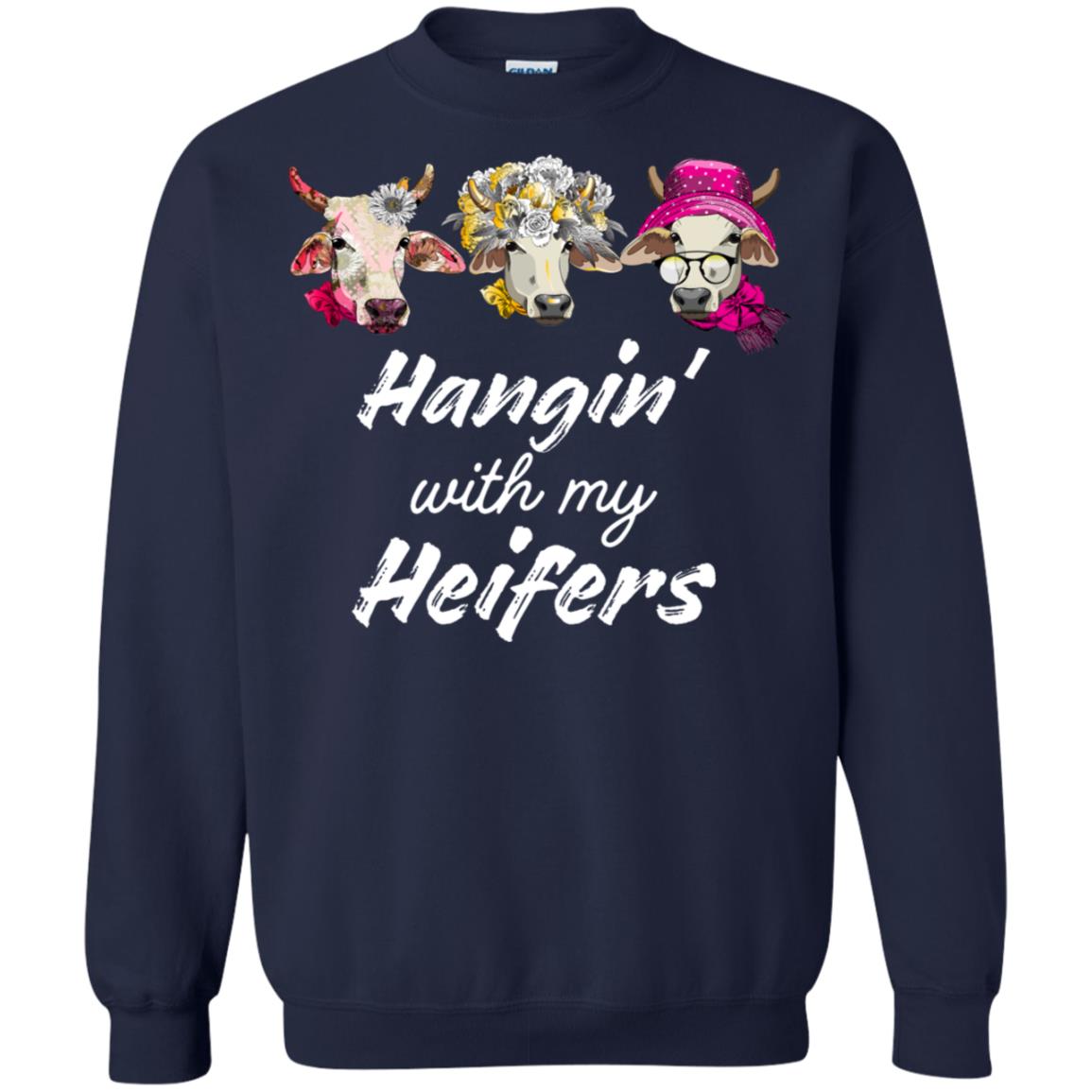Hangin' With My Heifers Shirt Navy