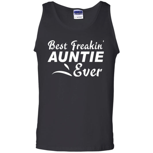 Aunt T-shirt Best Freakin' Auntie Ever Black