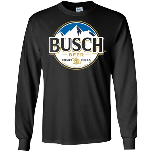 Beer Lovers T-shirt Busch Beer Black