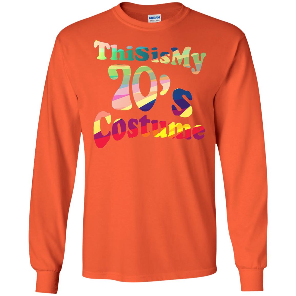 70s Halloween Costume 70s T-shirt For Women Men Girls Orange