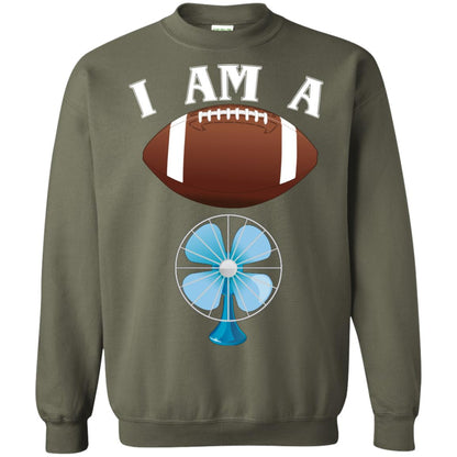 Football Lover T-shirt I Am A Football Fan Military Green