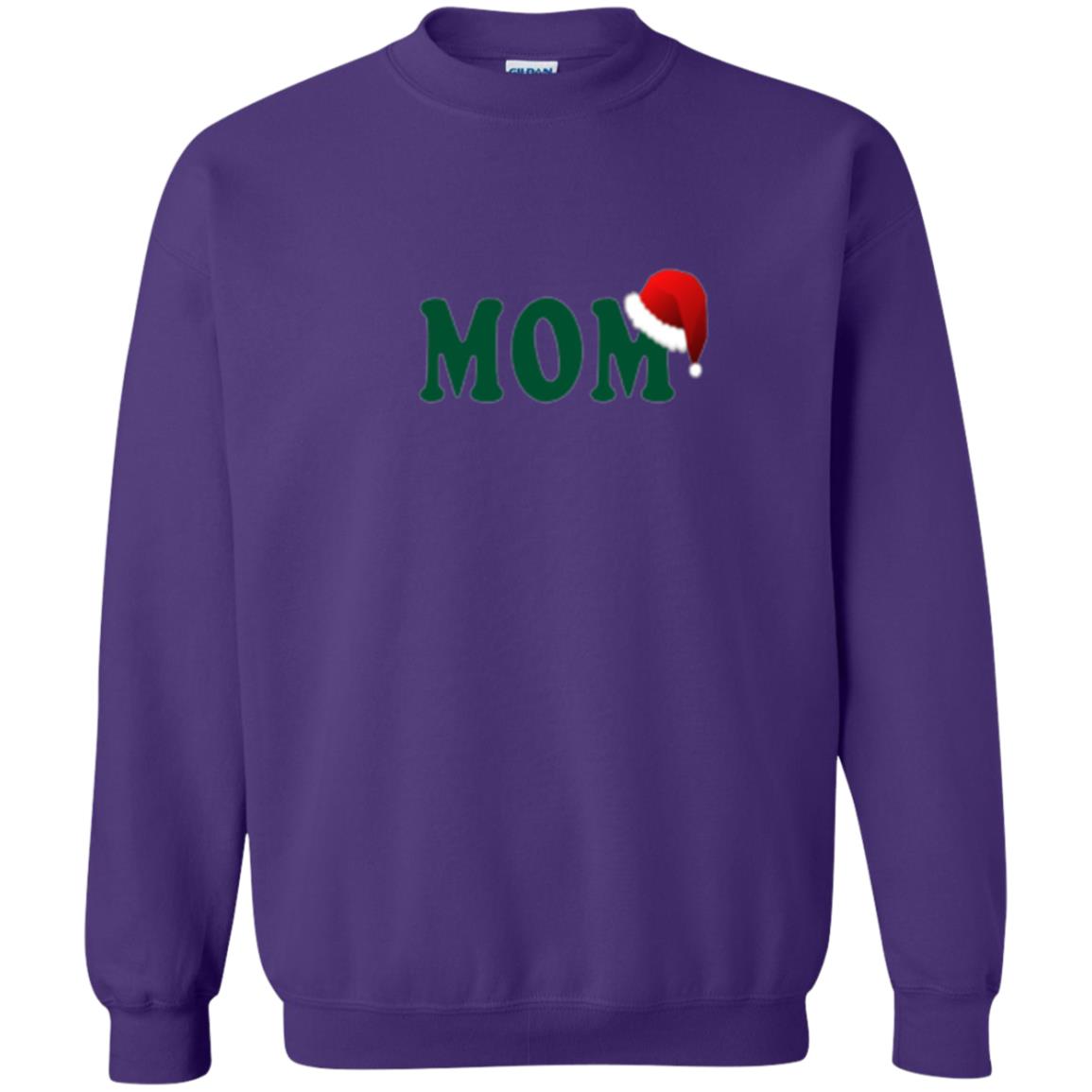 Christmas T-shirt Mom Santa Purple