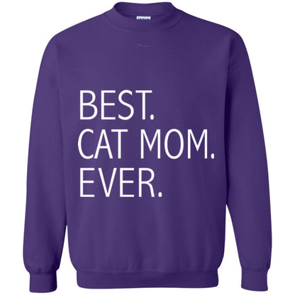 Funny Best Cat Mom Ever T-shirt Cute Cat Lady Purple