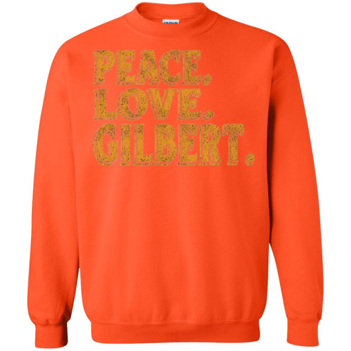 Peaceful T-shirt Peace Love Gilbert Orange