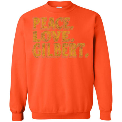 Peaceful T-shirt Peace Love Gilbert Orange