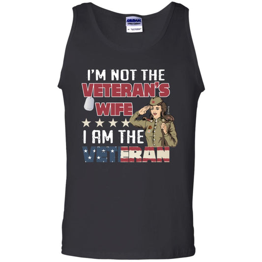 I'm Not The Veteran's Wife I Am The Veteran Shirt For Woman Veteran Black