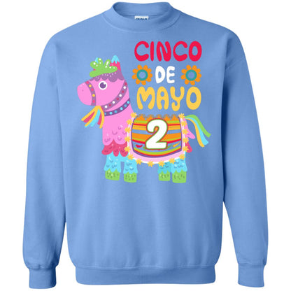 Cinco De Mayo Pinata Jockeys Horse Race 2nd Birthday T-shirt Carolina Blue