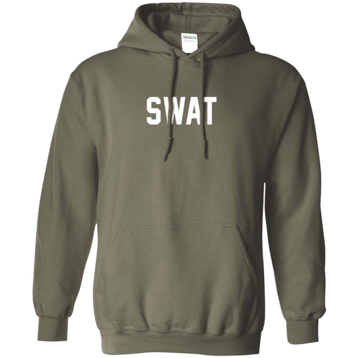 Police Officer T-shirt Swat Police Military Green