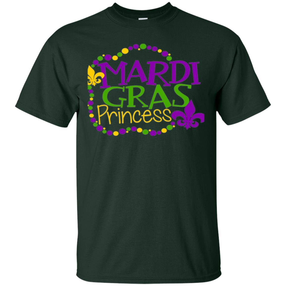Mardi Gras Princess T-shirt Forest Green