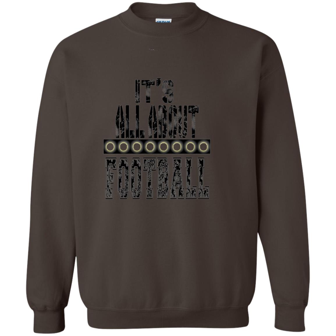 Football Lover T-shirt It_s All About Football Dark Chocolate