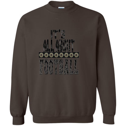 Football Lover T-shirt It_s All About Football Dark Chocolate