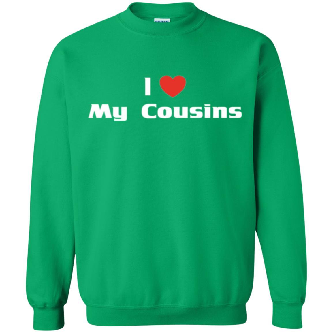 Family T-shirt I Love My Cousins Irish Green