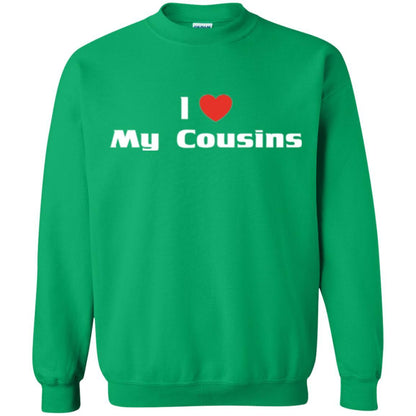 Family T-shirt I Love My Cousins Irish Green