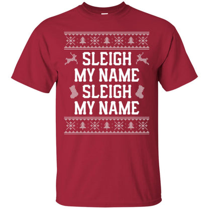 Christmas T-shirt Sleigh My Name Cardinal