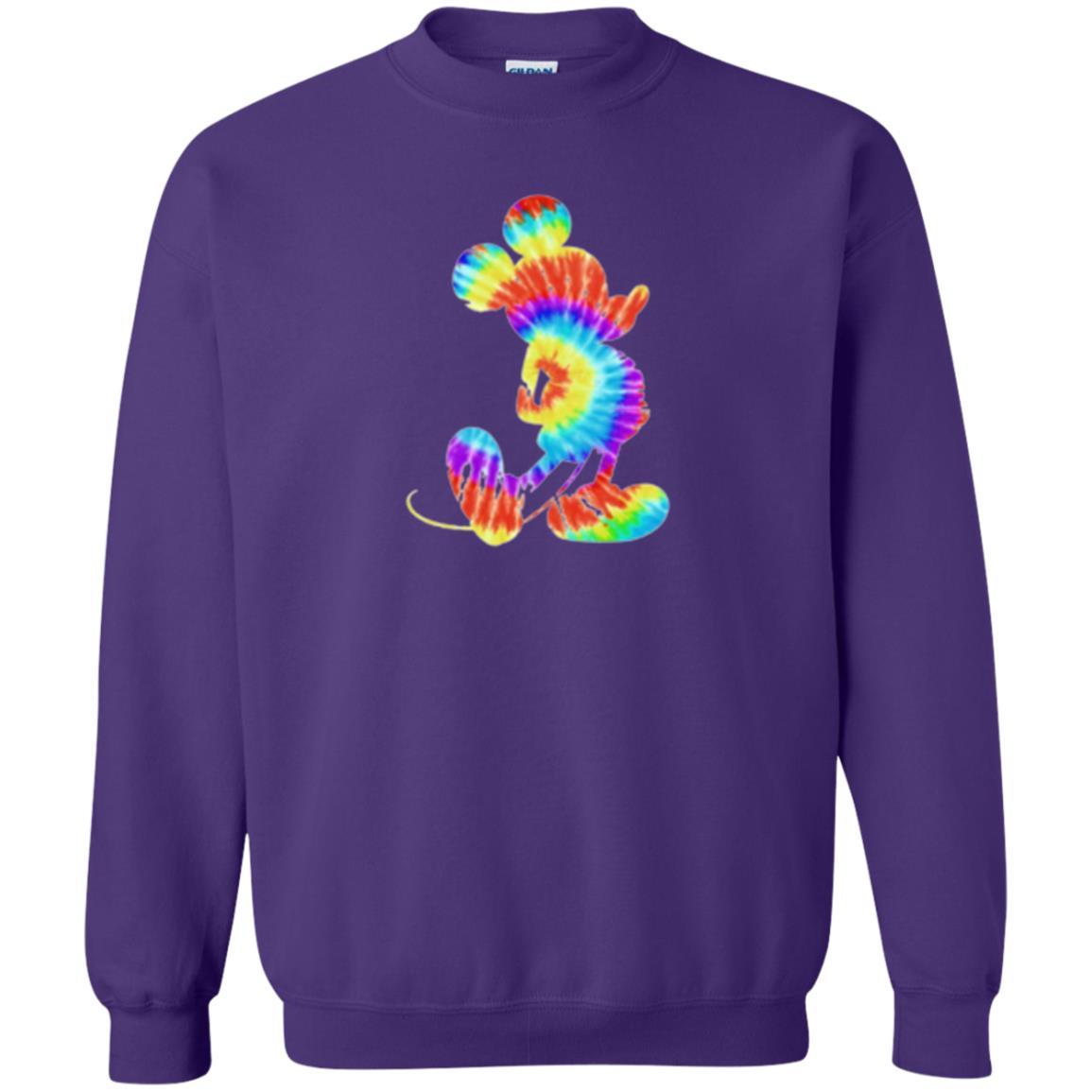 Cartoon T-shirt Tie-dye Mickey Mouse T-shirt Purple