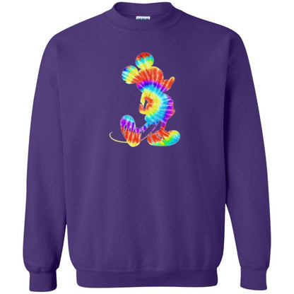 Cartoon T-shirt Tie-dye Mickey Mouse T-shirt Purple