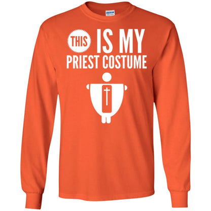 Halloween T-shirt This Is My Priest Orange