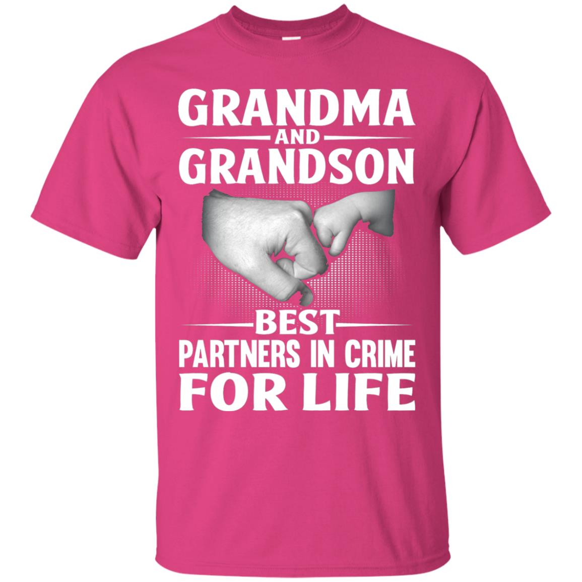 Grandma And Grandson Best Partners In Crime For Life Family T-shirt Heliconia