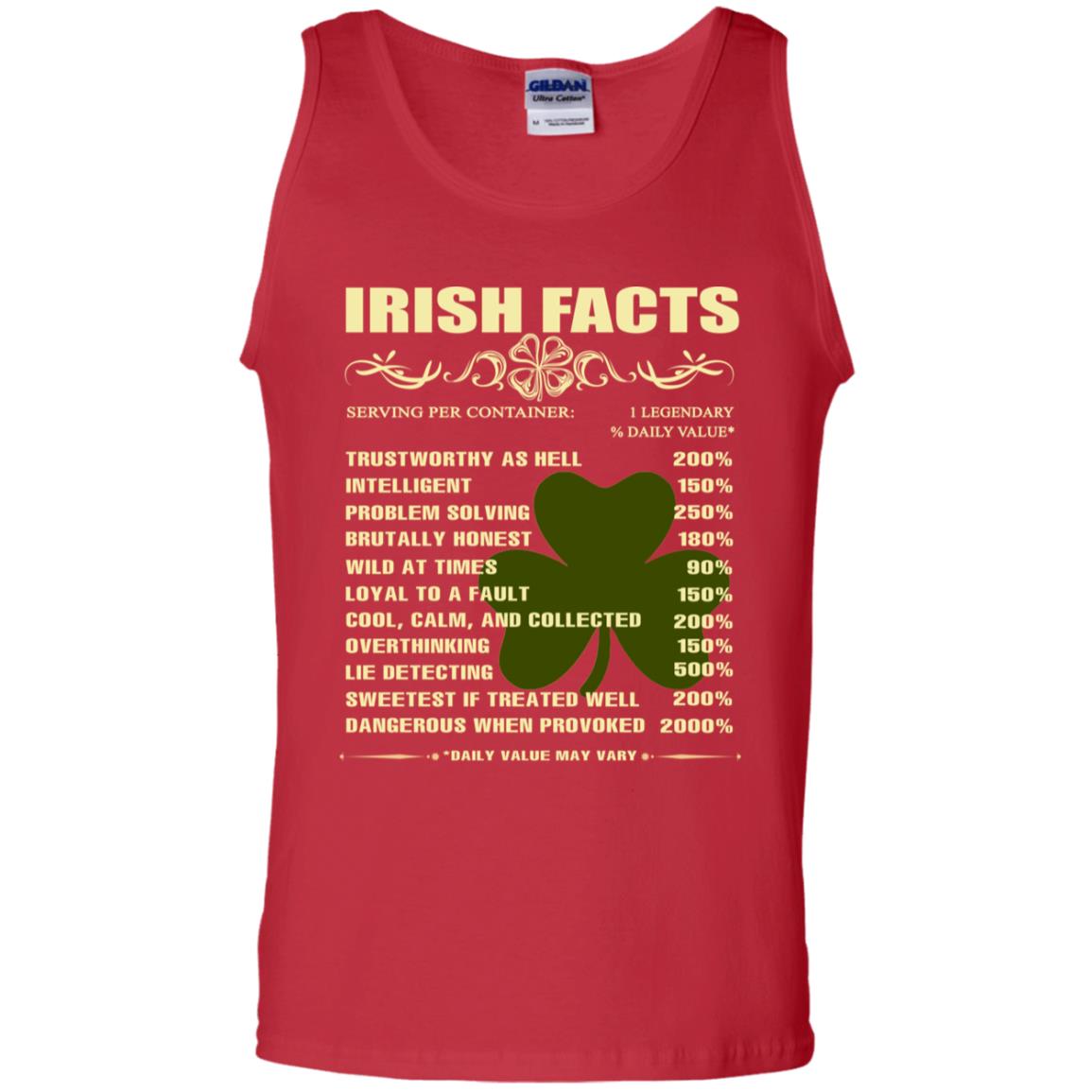 Irish Facts Intelligent Problem Solving Shirt Red