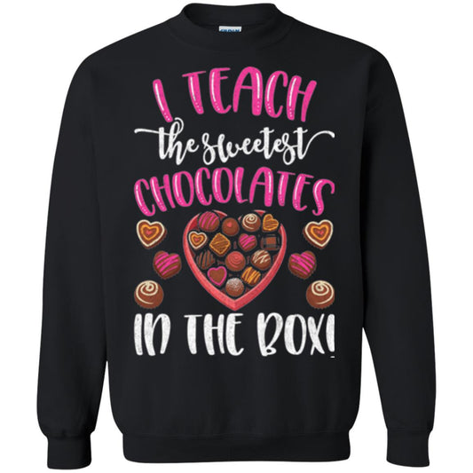 Valentines Day T-shirt I Teach The Sweetest Chocolates In The Box Black