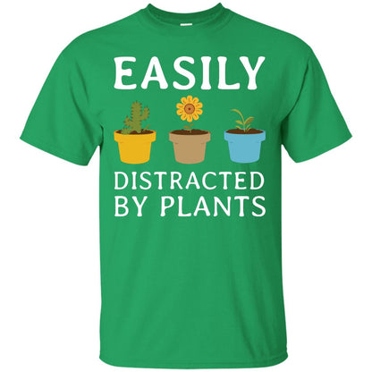 Easily Distracted By Plants Gardener Shirt Irish Green