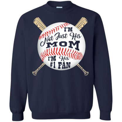 Baseball Mom Shirt Im Not Just His Mom Fan Navy