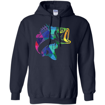 Fisherman T-shirt Fish For Bass Navy