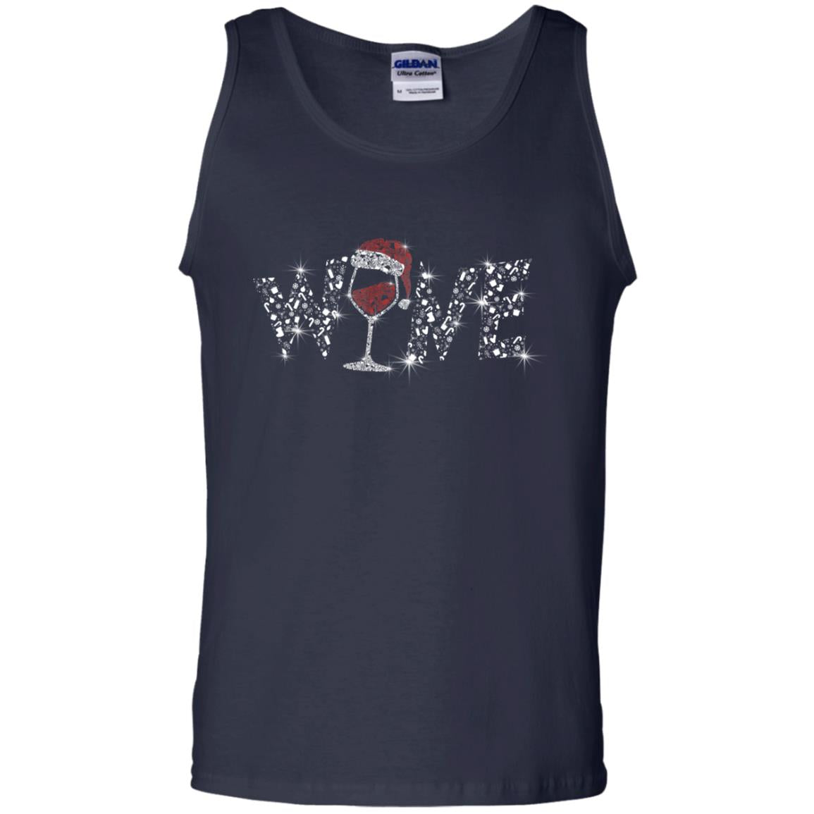 Wine Glass Christmas Gift Drinking Lovers Shirt Navy