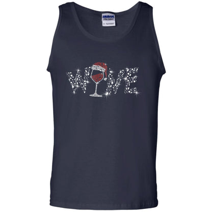 Wine Glass Christmas Gift Drinking Lovers Shirt Navy
