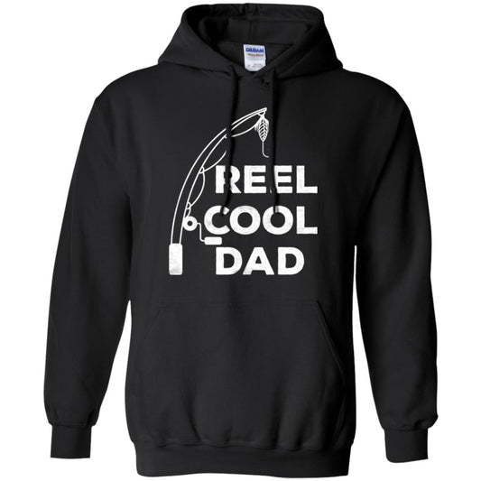 Fisherman T-shirt Reel Cool Dad Black