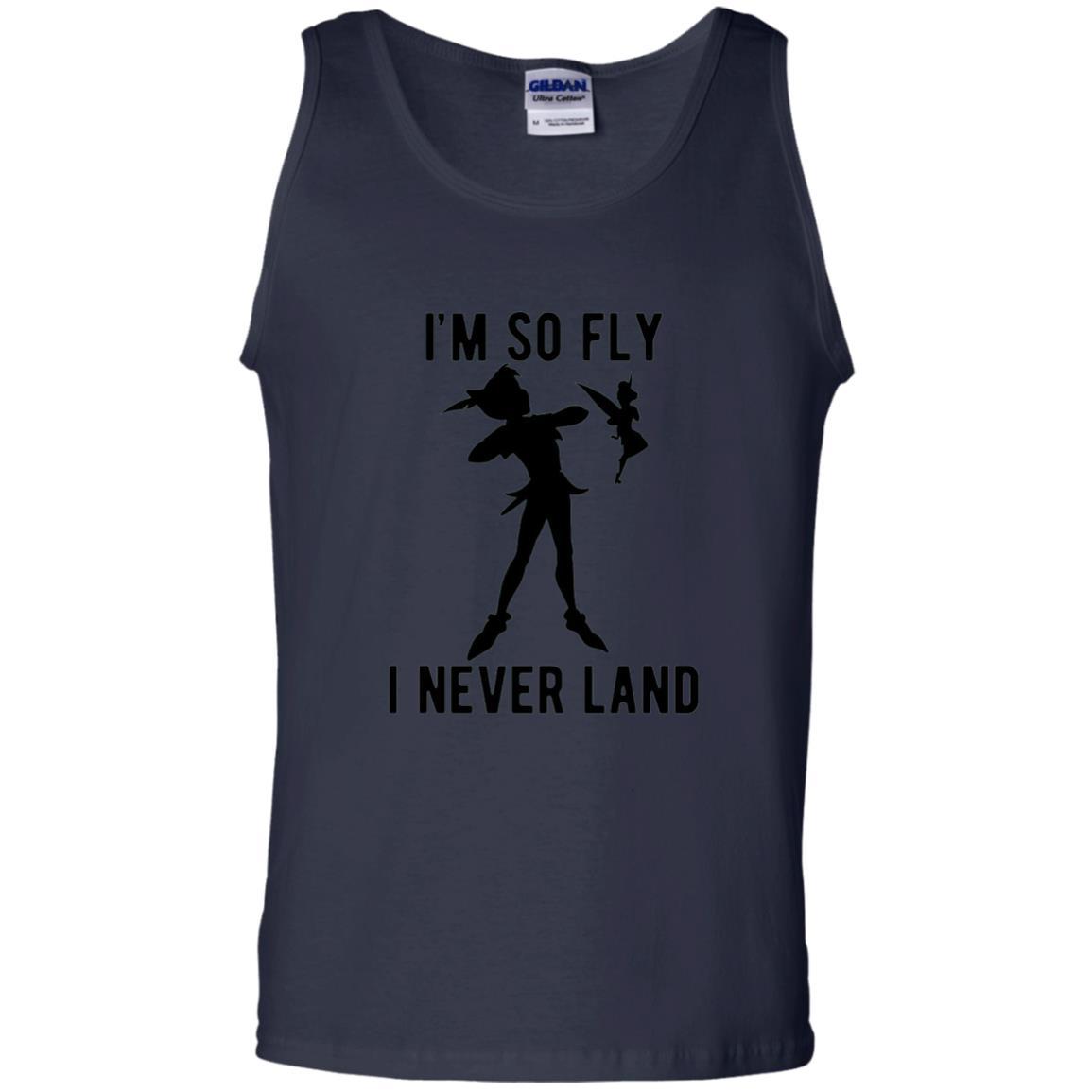 Film T-shirt Tinker Bell I'm So Fly I Never Land Navy