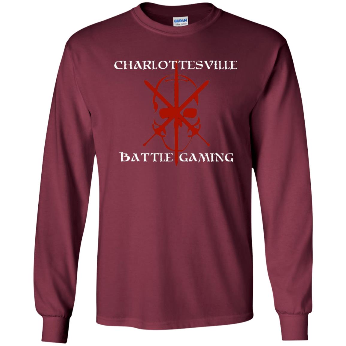Charlottesville Battle Gaming Gamer T-shirt Maroon