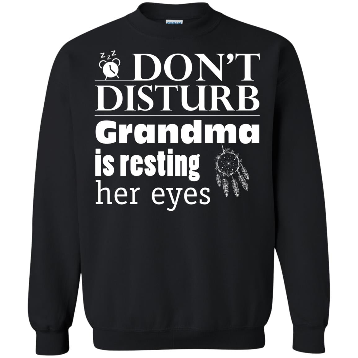 Don't Disturb Grandma Is Resting Her Eyes Funny Grandmom Shirt Black