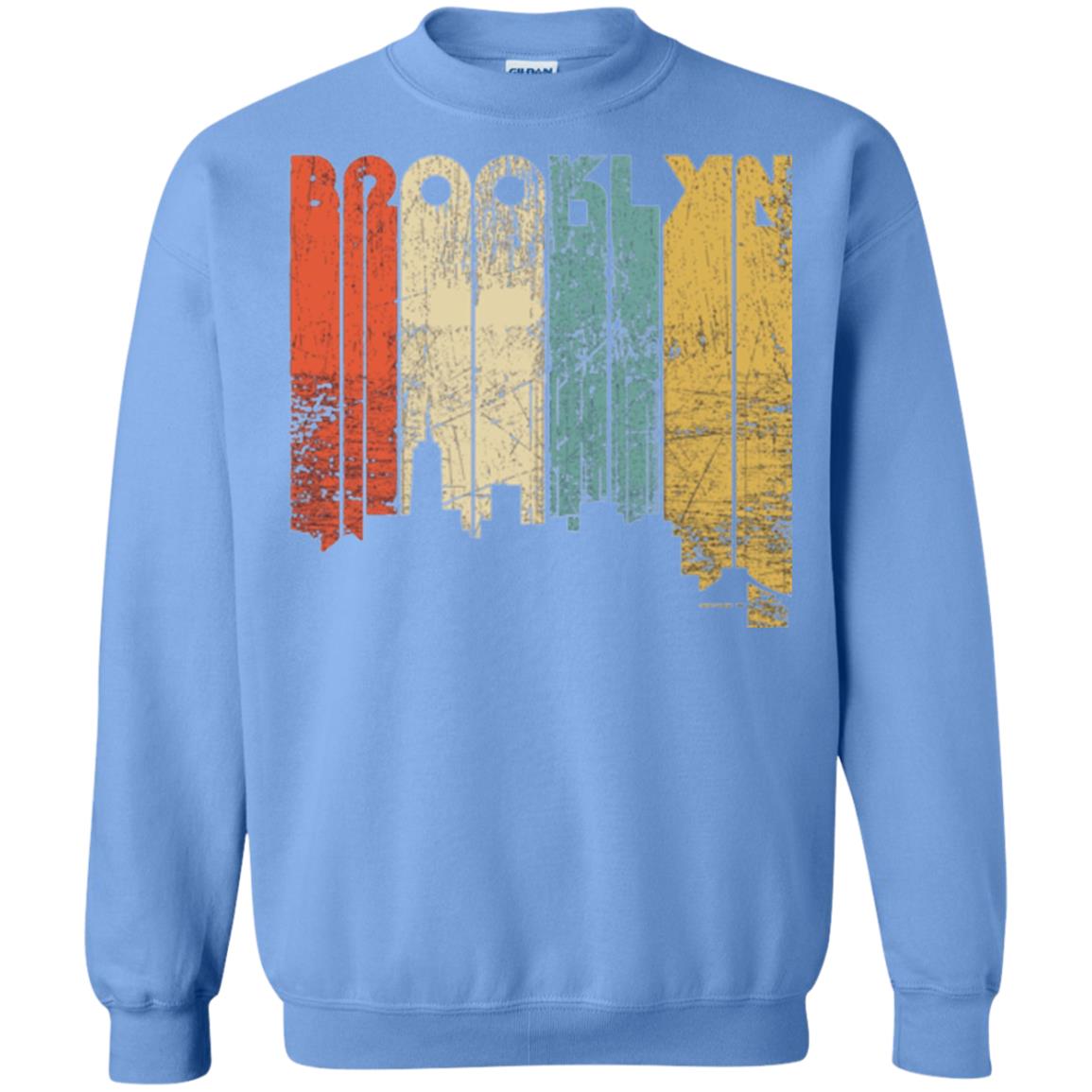Brooklyn City New York State Vintage T-shirt Carolina Blue