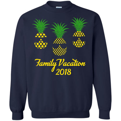 Family Vacation 2018 Shirt Hawaii Pineapple Sunglasses Navy