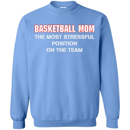Basketball Lover T-shirt The Most Stressful Position Position On The Team Carolina Blue