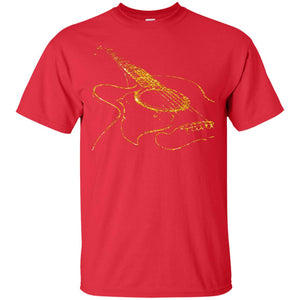 Guitar Gold Guitarist Gift Shirt For Mens Or WomensG200 Gildan Ultra Cotton T-Shirt
