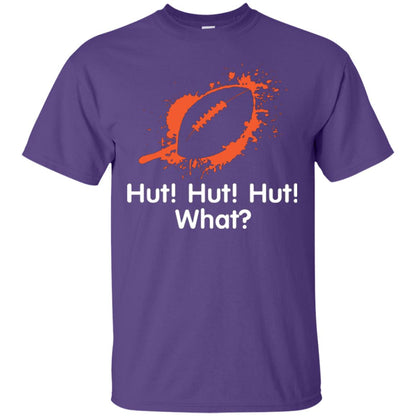 Football Crusher T-shirt Hut Hut Hut What Purple