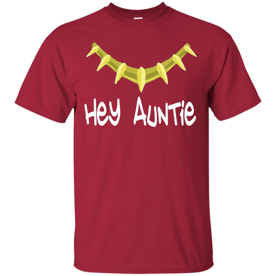 Hey Auntie Funny Aunt T-shirt Cardinal