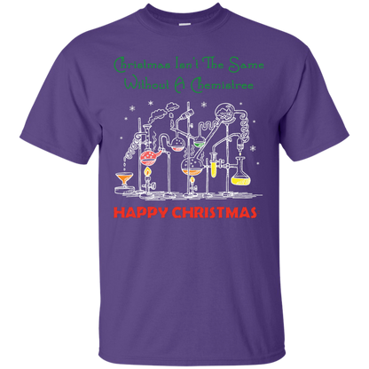 Christmas Isn't The Same Without A Chemistree Happy Christmas T-shirt Purple
