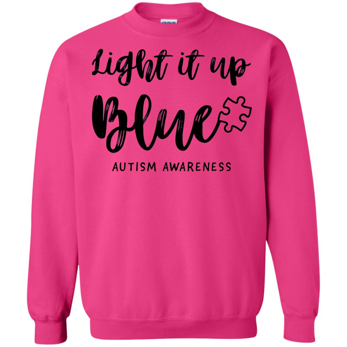 Autism Awareness Shirts Light It Up Blue Heliconia