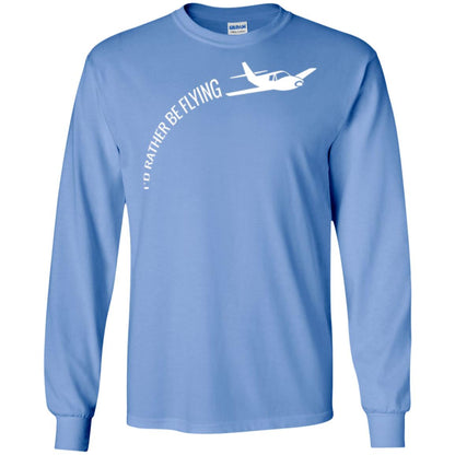 Airplane Pilot T-shirt I_d Rather Be Flying Carolina Blue